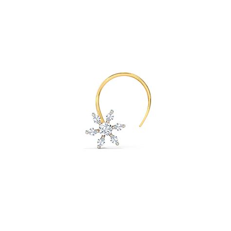 Buy Flower Blossom Diamond Nose Pin Online Caratlane