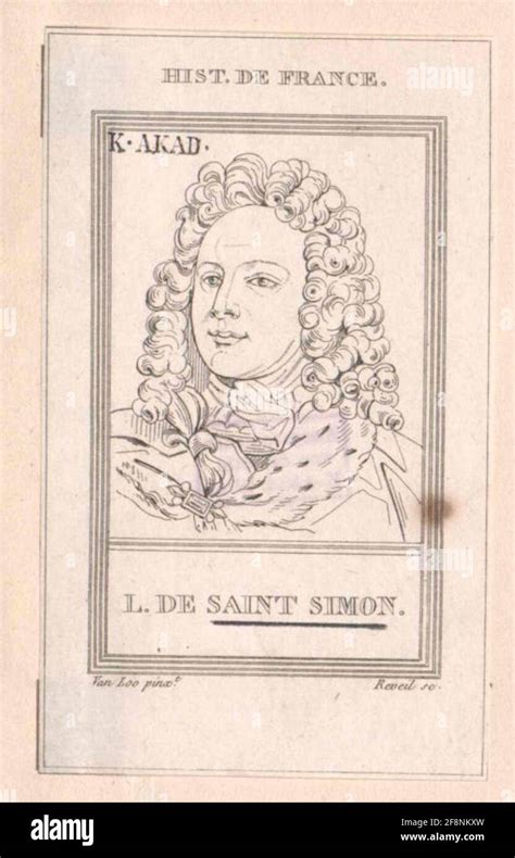 Rouvroy Duc De Saint Simon Louis De Stock Photo Alamy