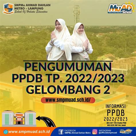 Pengumuman Hasil Seleksi Ppdb Gelombang 2 Tp 2022 2023