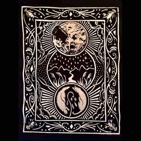 Man In The Moon Tarot Card Back Patch The Moon Tarot Card The Moon