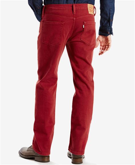 Levi S Men S Straight Leg Corduroy Pants In Red For Men Lyst