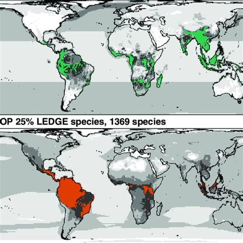 Spatial Patterns And Hotspots Of Species Richness Of The Species Of