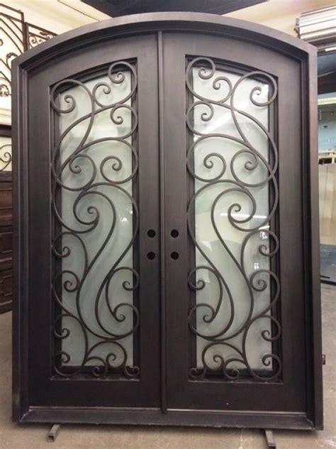 Tuscany 7th Eyebrow Top Double Entry Iron Doors Universal Iron Doors