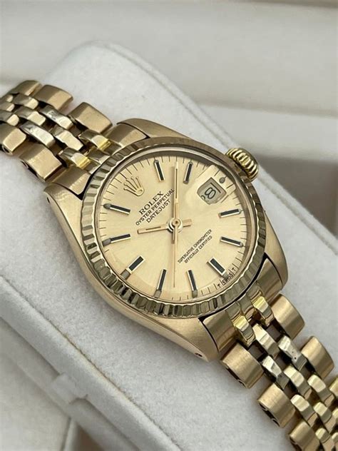 Rolex Oyster Perpetual Datejust K Gold No Reserve Catawiki