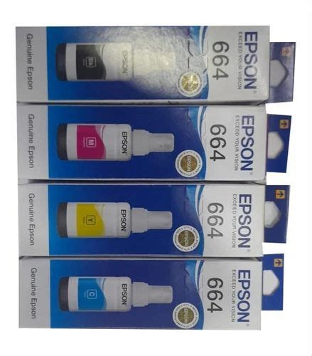 Epson 664 Printer Ink For Paper Packaging Size 70 Ml At Rs 300 Box