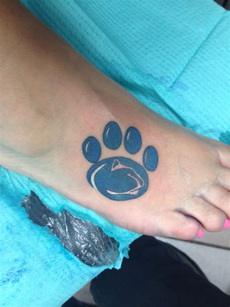 We Are Penn State Proud First Tattoo I Tattoo Paw Print Tattoo Body