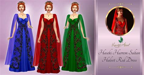 Haseki Hurrem Sultan Green Crown The Crown Sims 4 Dresses Sims 4