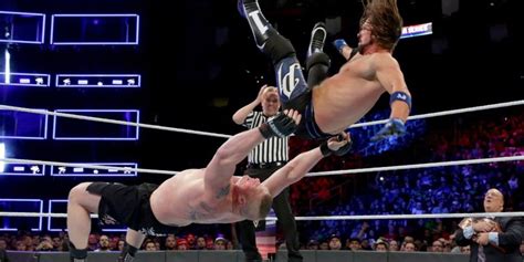 Brock Lesnar Warned AJ Styles Not To Jump When Taking Him To Suplex City