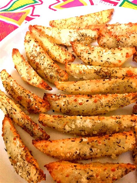 Oven Baked Garlic Parmesan Potato French Fries Recipe Melanie Cooks