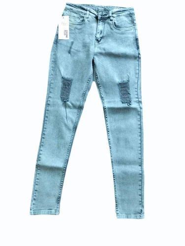 Slim Fit Mens Light Blue Ripped Jeans 34 At Rs 500 Piece In New Delhi Id 2853685437433