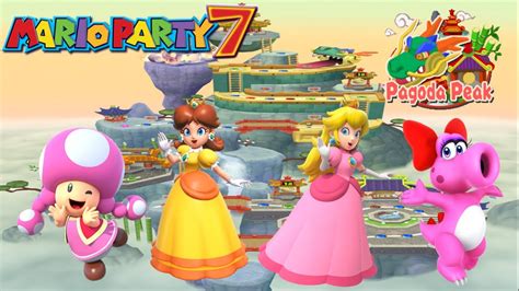 Mario Party Toadette Vs Daisy Vs Peach Vs Birdo Pagoda Peak Youtube