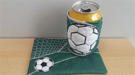 Quilt Bierflaschen Bierdosen Banderole Wrap Fußball Im Netz Ebay