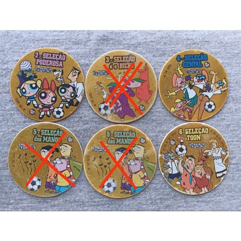 Tazos Copa Toon Ouro Elma Chips Shopee Brasil