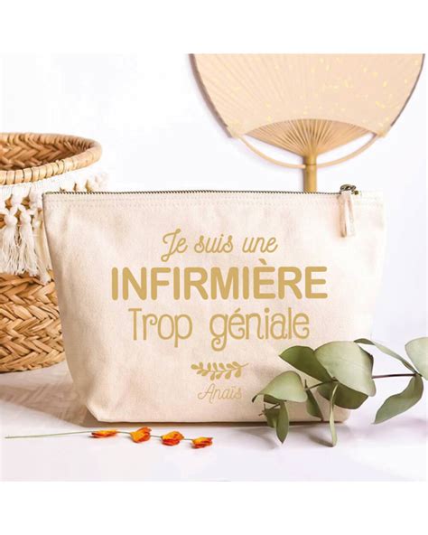 Trousse Personnalisée Tendance Infirmière Trop Géniale Ourson Câlin