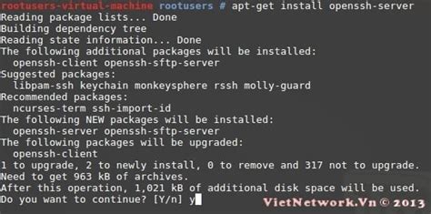 Vietnetwork Vn Unix Linux C Ch B T Ssh Trong Linux Mint