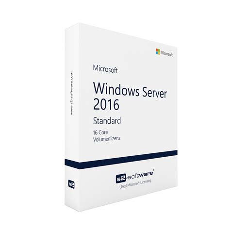 Microsoft Windows Server 2016 Standard Used Software