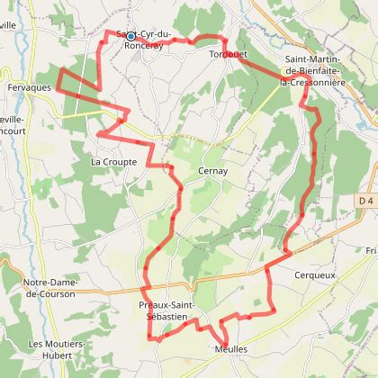 Parcours vtt boucle part préaux st Sébastien Saint cyr du ronceray