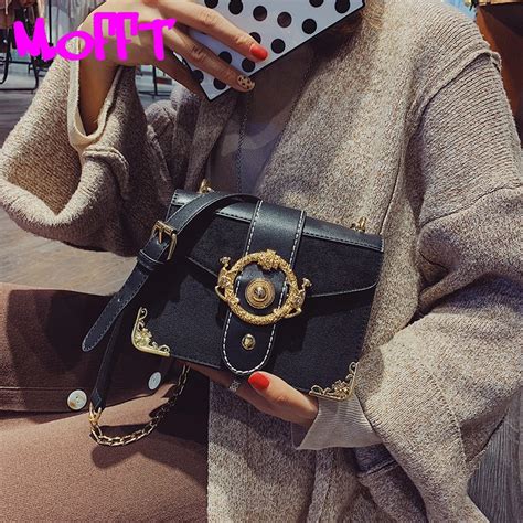 Mofft Winter New Arrival Women Crossbody Messenger Bags Iron Ring