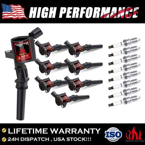 8x Ignition Coil Pack And Iridium Spark Plug For Ford F 150 46l 54l V8 Dg508 Ebay