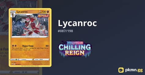 Lycanroc 087 198 Chilling Reign Pkmn Gg