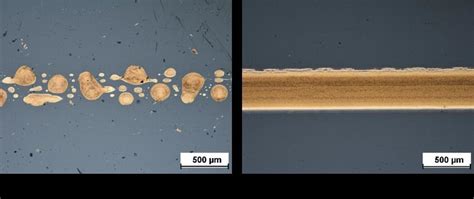 Printing Results On Cyclic Olefin Copolymer COC Without A And With