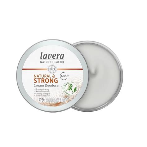 Lavera Bio Natural Strong Крем-дезодорант за тяло против изпотяване x50 мл