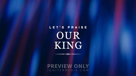 Glass Wall Lets Praise Our King Title Graphics Visual Church