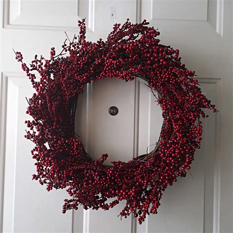 Diy Red Berry Wreath Red Berry Wreath Berry Wreath Diy Holiday Decor