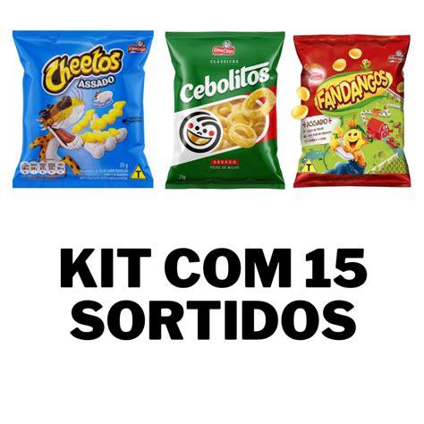 Kit Salgadinhos Sortidos Cheetos Cebolitos Fandangos Shopee Brasil