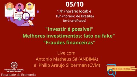 Live Semana Do Investidor Anbima E CVM YouTube