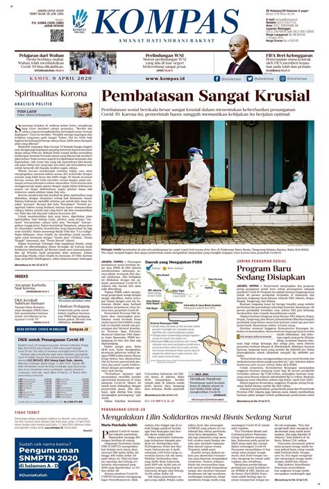 Koran Digital Kompas 9 April 2020 Ebook Anak