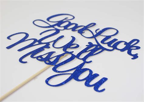 Buy Starsgarden Blue Good Luck We Ll Miss You Cake Topper Farewell