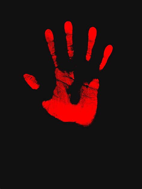 "Red Right Hand" T-shirt for Sale by larrymcfarland | Redbubble | hand t-shirts - hand t-shirts ...