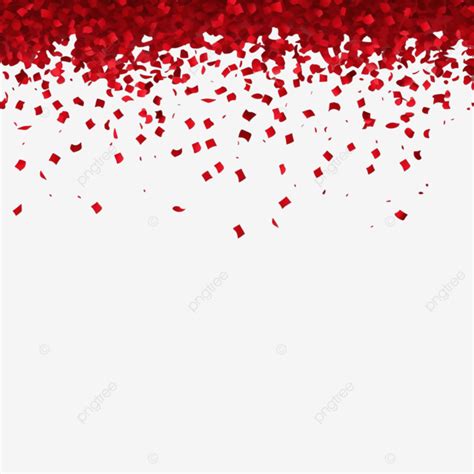 Realistic Red Confetti For Composision Realistic Confetti Gold Png