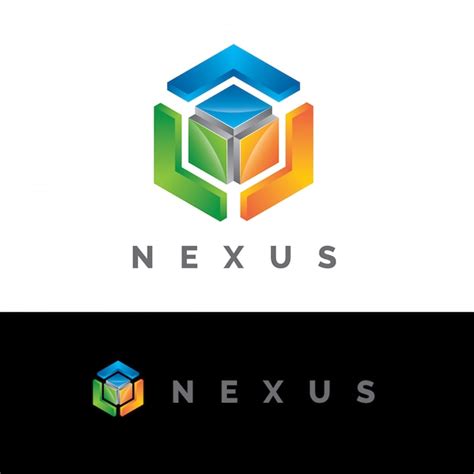 Premium Vector Nexus 3d Colorful Logo