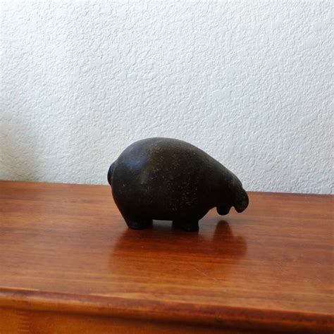 Handmade Rustic Black Sheep Figurine Primitive Sheep Farm Decor By