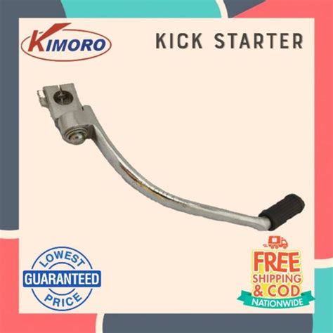 KIMORO Motorcycle Kick Starter Arm With Rubber And Bolts Set For