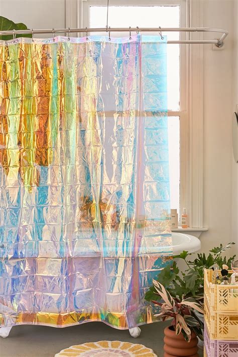 Multicolor Iridescent Shower Curtain Urban Outfitters Shower