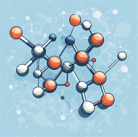 detailed illustration   drug molecules chemical structure