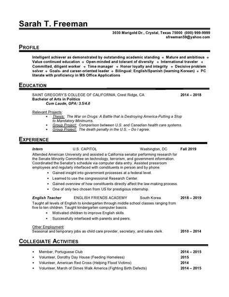 How To Write A Government Resume Utaheducationfacts