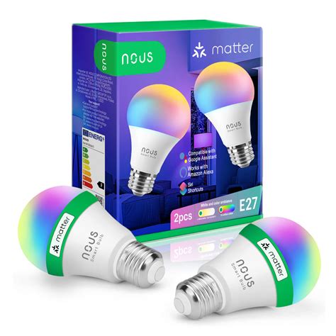 Inteligentna Ar Wka Nous P Smart Wifi Rgb Bulb E Tuya Matter Szt