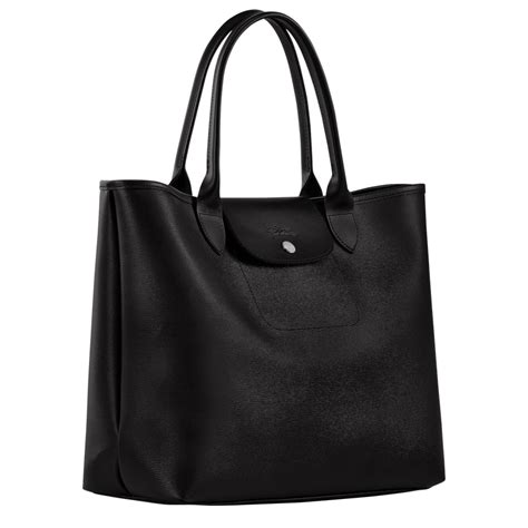 Le Pliage City L Tote Bag Black Canvas Longchamp Us