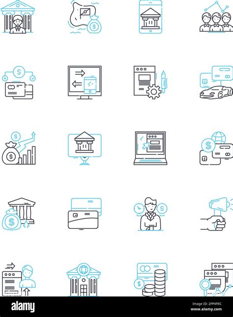 Wealth Funds Linear Icons Set Investments Diversification Capital