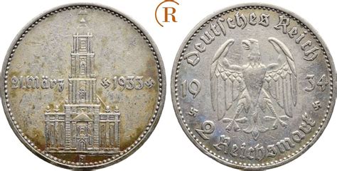 Drittes Reich Reichsmark Garnisonkirche Mit Datum A Ss Ma Shops