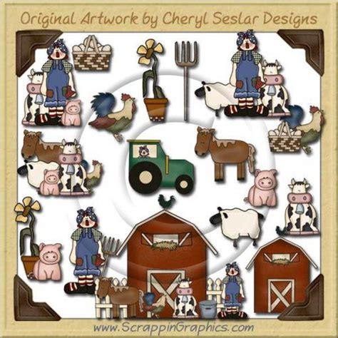 Annie On The Farm Collection Clip Art Download | Downloadable art, Clip ...