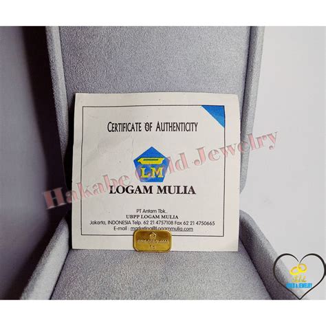 Jual Emas Batangan ANTAM Logam Mulia LM 24K Gold Bar Gold Fine Gold 1