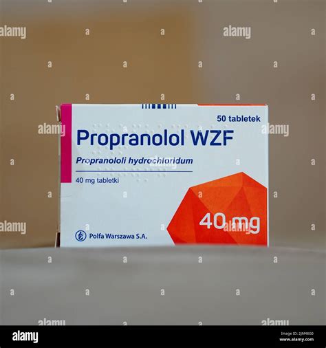 Propranolol Wzf Hi Res Stock Photography And Images Alamy