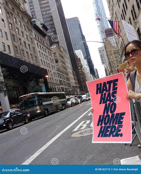 Hate Has No Home Here Editorial Image | CartoonDealer.com #114011324