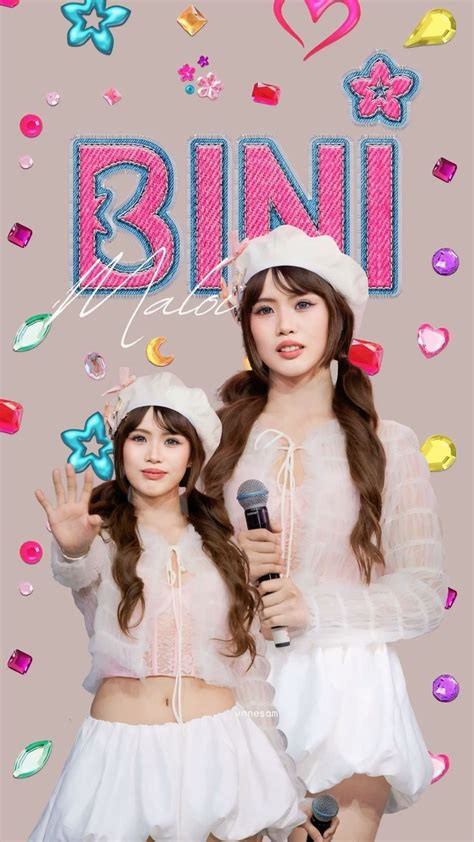 Bini Maloi Wallpaper In Tiktok Style Pretty Brunette Lomo Card