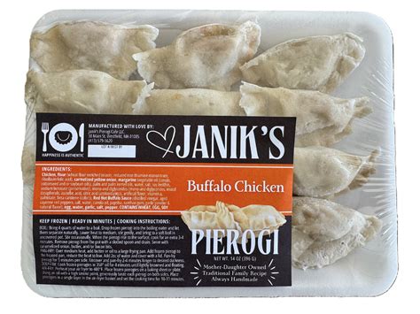 Frozen Buffalo Chicken Pierogi – Janik's Pierogi Cafe